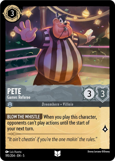 Image for Pete - Games Referee (Shimmering Skies) (195/204) - Disney Lorcana