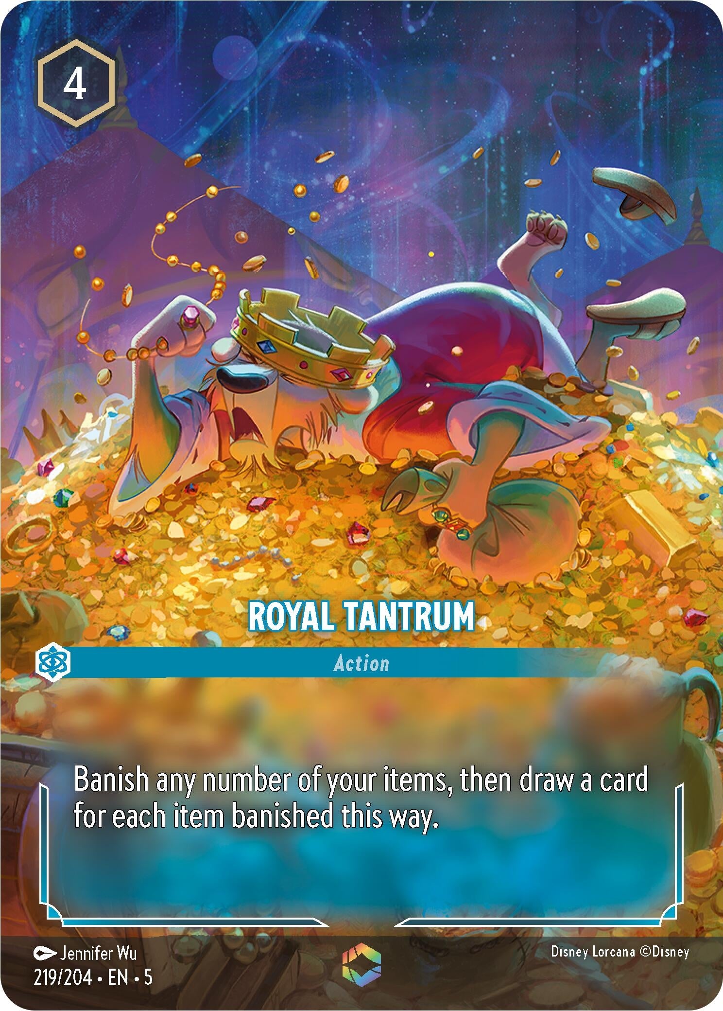 Image for Royal Tantrum (Enchanted) (Shimmering Skies) (219/204) - Disney Lorcana