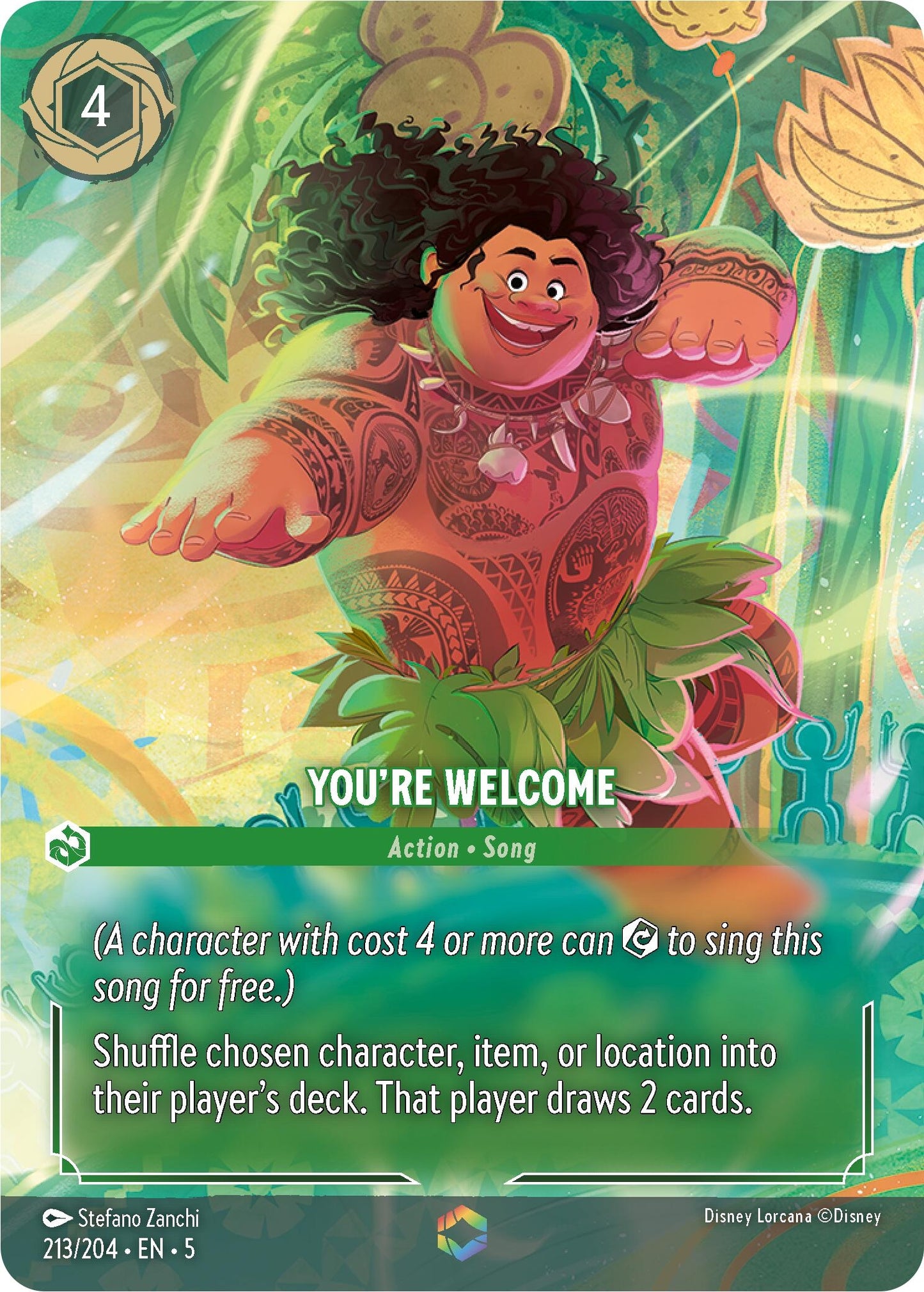 Image for You're Welcome (Enchanted) (Shimmering Skies) (213/204) - Disney Lorcana