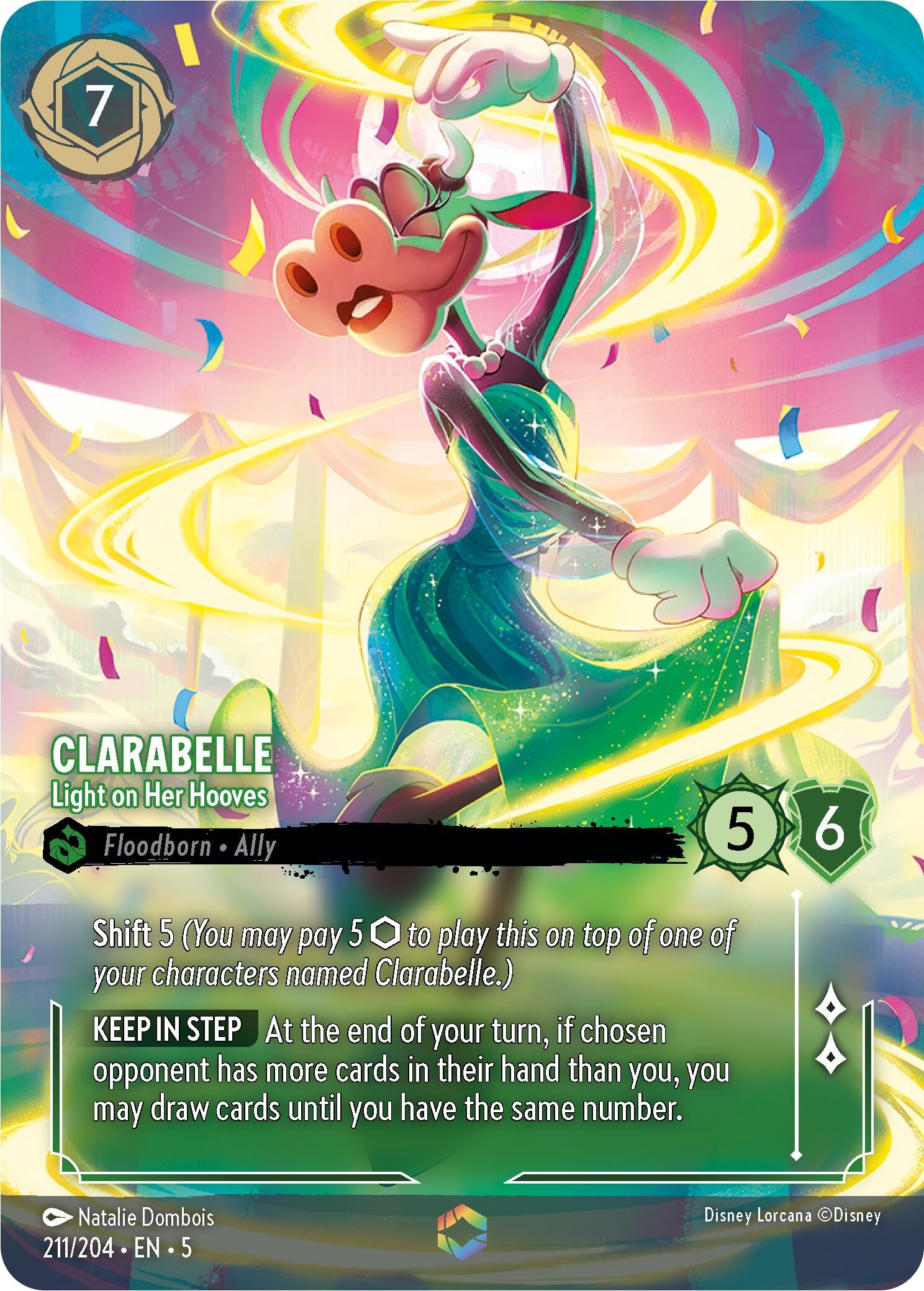 Image for Clarabelle - Light on Her Hooves (Enchanted) (Shimmering Skies) (211/204) - Disney Lorcana