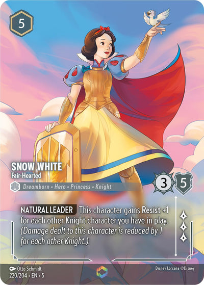 Image for Snow White - Fair-Hearted (Enchanted) (Shimmering Skies) (220/204) - Disney Lorcana