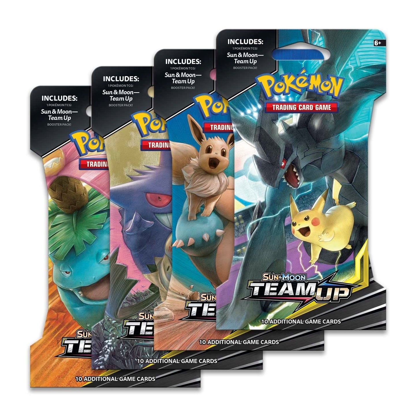 Team Up Sleeved Booster Pack Art Bundle [Set of 4] (SM9)