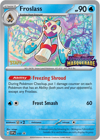 Image for Froslass - 117 (Prerelease) [Staff] (SV: Scarlet & Violet Promo Cards) (117) - Pokemon