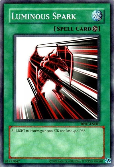 Image for Luminous Spark (Retro Pack (2020 Date Reprint)) (RP01-EN081) - YuGiOh