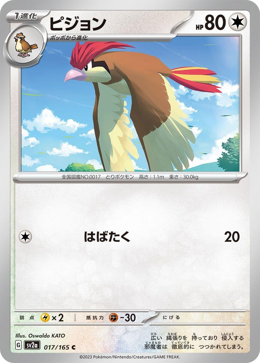 Image for Pidgeotto (017/165) [SV2a: Pokemon Card 151]