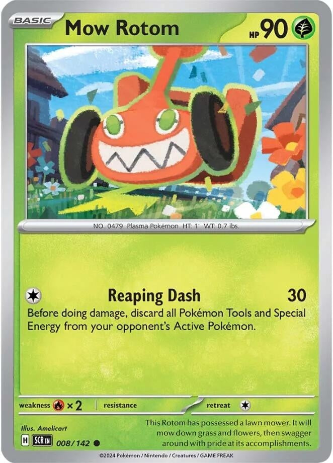 Image for Mow Rotom (SV07: Stellar Crown) (008/142) - Pokemon