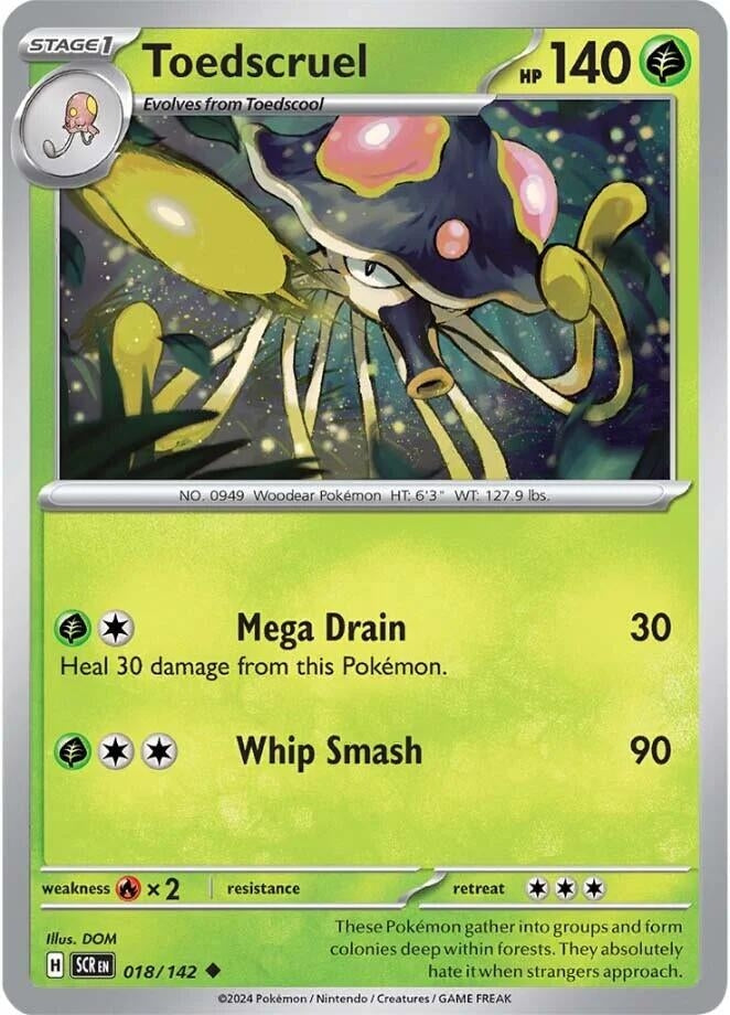 Image for Toedscruel (SV07: Stellar Crown) (018/142) - Pokemon