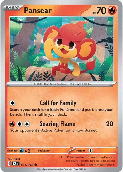 Image for Pansear (SV07: Stellar Crown) (021/142) - Pokemon