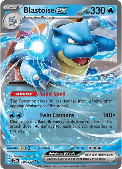 Image for Blastoise ex (SV07: Stellar Crown) (030/142) - Pokemon