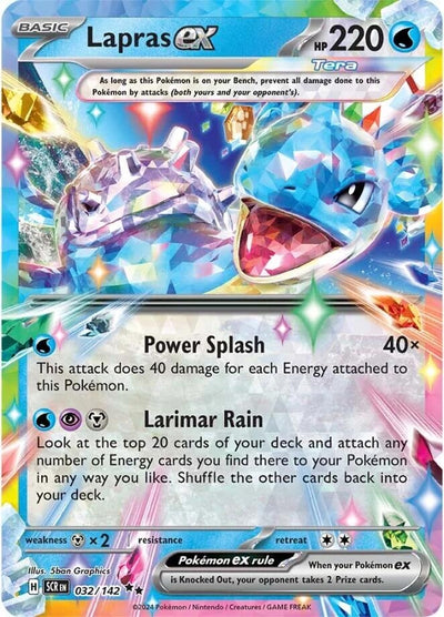 Image for Lapras ex (SV07: Stellar Crown) (032/142) - Pokemon