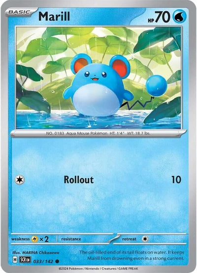 Image for Marill (SV07: Stellar Crown) (033/142) - Pokemon