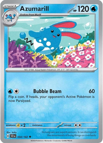 Image for Azumarill (SV07: Stellar Crown) (034/142) - Pokemon