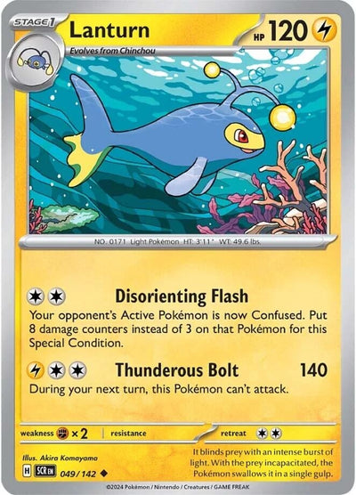 Image for Lanturn (SV07: Stellar Crown) (049/142) - Pokemon
