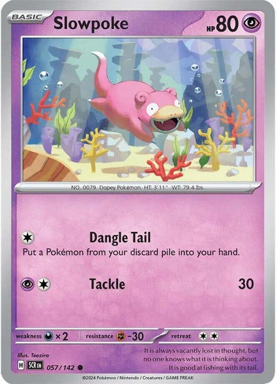 Image for Slowpoke (SV07: Stellar Crown) (057/142) - Pokemon