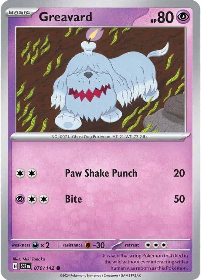 Image for Greavard (SV07: Stellar Crown) (070/142) - Pokemon
