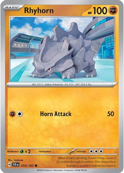 Image for Rhyhorn (SV07: Stellar Crown) (074/142) - Pokemon