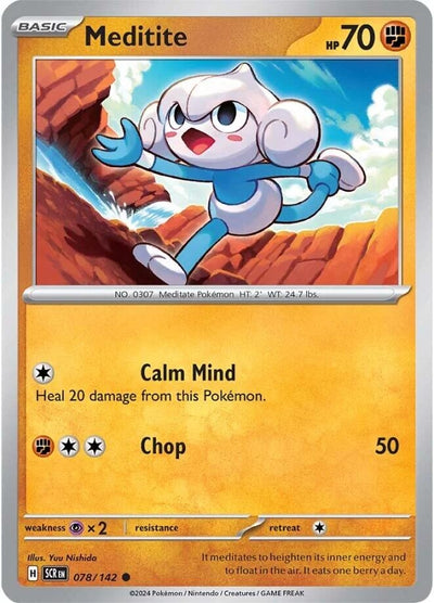Image for Meditite (SV07: Stellar Crown) (078/142) - Pokemon