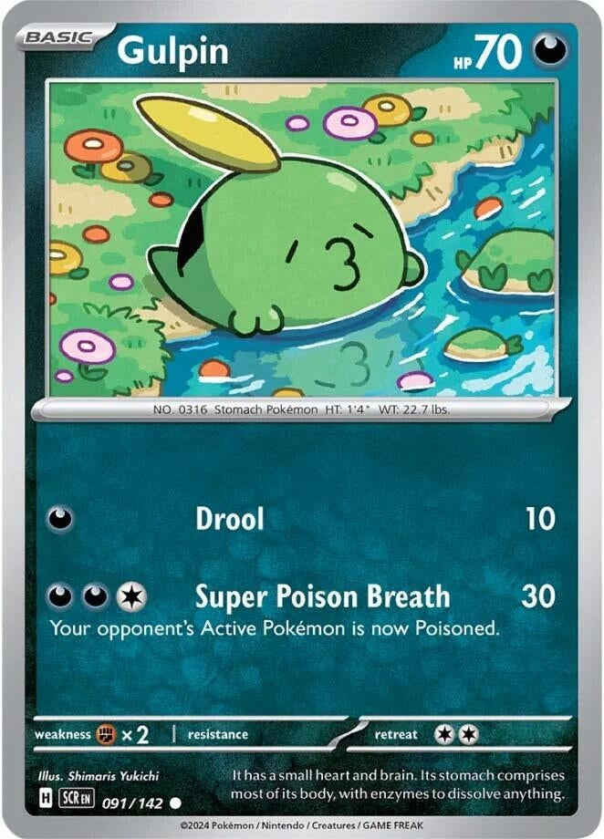 Image for Gulpin (SV07: Stellar Crown) (091/142) - Pokemon