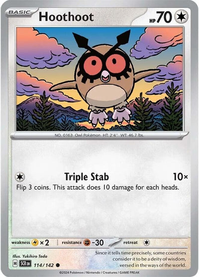 Image for Hoothoot (SV07: Stellar Crown) (114/142) - Pokemon