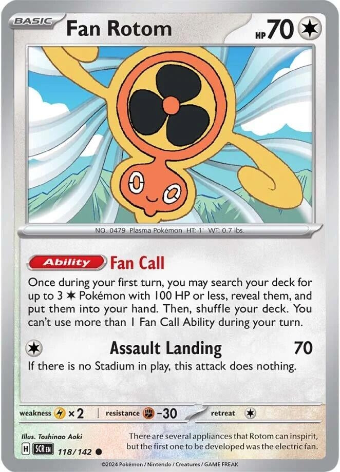 Image for Fan Rotom (SV07: Stellar Crown) (118/142) - Pokemon