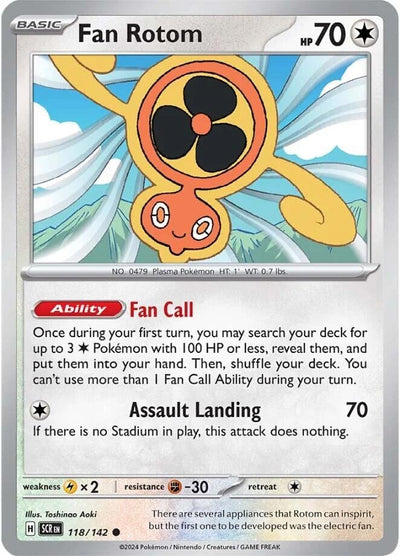 Image for Fan Rotom (SV07: Stellar Crown) (118/142) - Pokemon