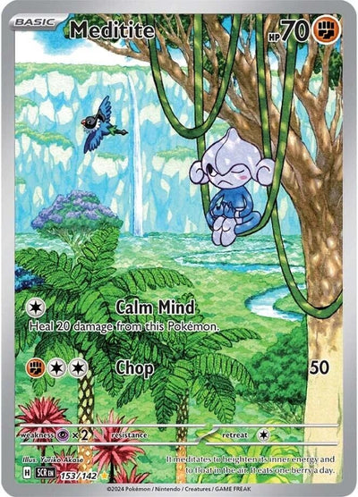 Image for Meditite (SV07: Stellar Crown) (153/142) - Pokemon