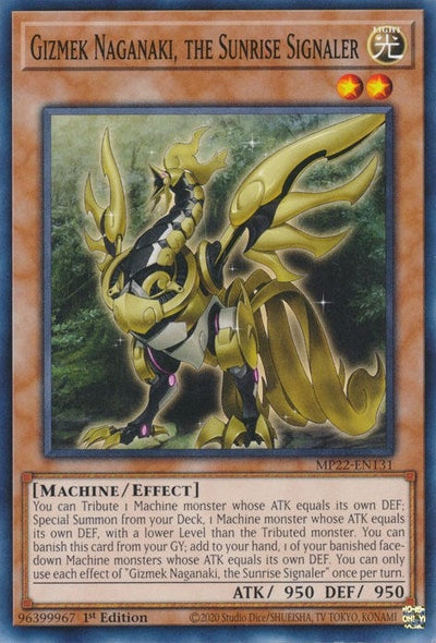 Gizmek Naganaki, the Sunrise Signaler (2022 Tin of the Pharaoh's Gods) (MP22-EN131)