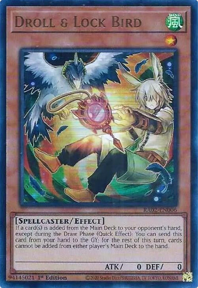 Droll & Lock Bird (Alternate Art) (UR) (25th Anniversary Rarity Collection II) (RA02-EN006)