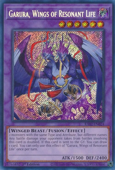 Garura, Wings of Resonant Life (Secret Rare) (25th Anniversary Rarity Collection II) (RA02-EN024)