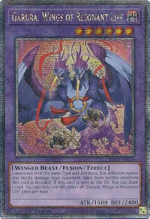 Garura, Wings of Resonant Life (Quarter Century Secret Rare) (25th Anniversary Rarity Collection II) (RA02-EN024)