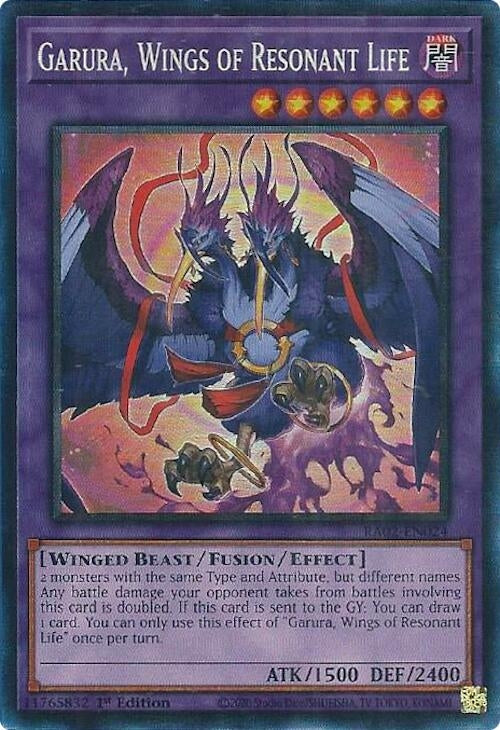 Garura, Wings of Resonant Life (PCR) (25th Anniversary Rarity Collection II) (RA02-EN024)