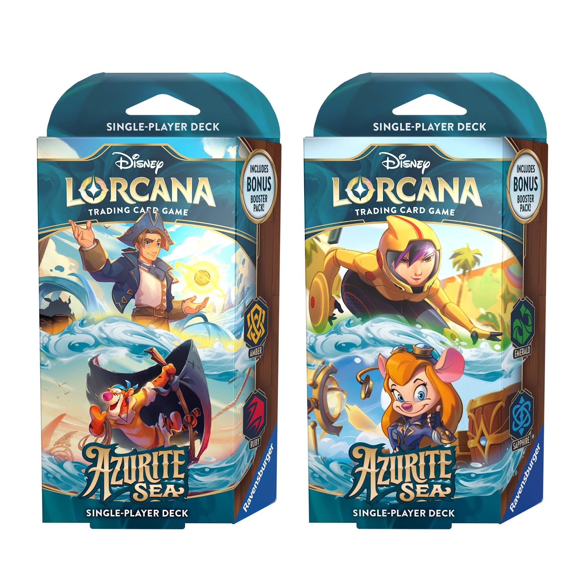 Image for Disney Lorcana: Azurite Sea Starter Deck [Set of 2] - Disney Lorcana