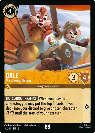 Image for Dale - Mischievous Ranger (Azurite Sea) (18/204) - Disney Lorcana