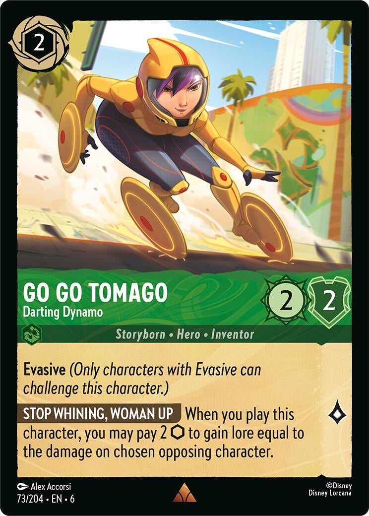Image for Go Go Tomago - Darting Dynamo (Azurite Sea) (73/204) - Disney Lorcana