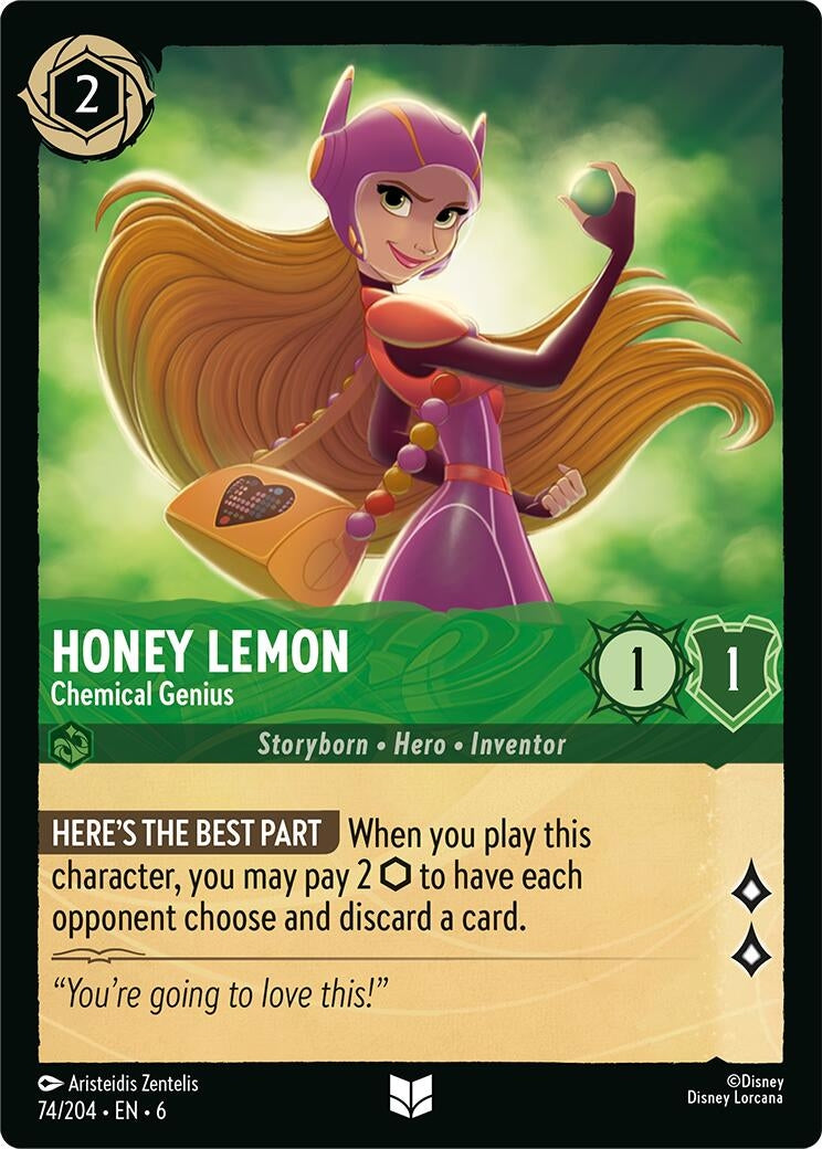 Image for Honey Lemon - Chemical Genius (Azurite Sea) (74/204) - Disney Lorcana