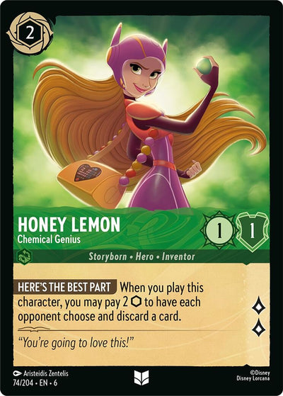 Image for Honey Lemon - Chemical Genius (Azurite Sea) (74/204) - Disney Lorcana