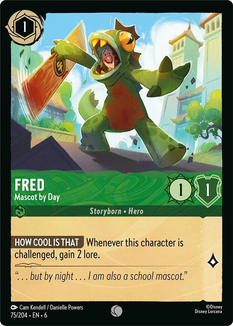 Image for Fred - Mascot by Day (Azurite Sea) (75/204) - Disney Lorcana