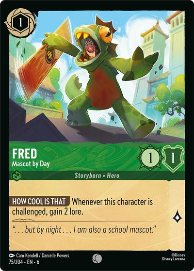 Image for Fred - Mascot by Day (Azurite Sea) (75/204) - Disney Lorcana