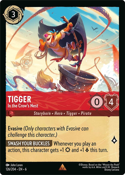 Image for Tigger - In the Crow's Nest (Azurite Sea) (126/204) - Disney Lorcana