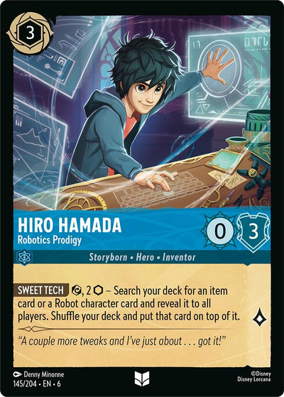 Image for Hiro Hamada - Robotics Prodigy (Azurite Sea) (145/204) - Disney Lorcana