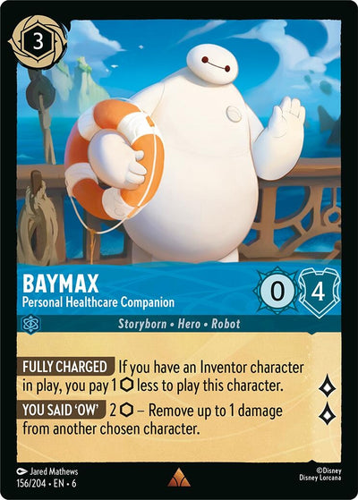 Image for Baymax - Personal Healthcare Companion (Azurite Sea) (156/204) - Disney Lorcana