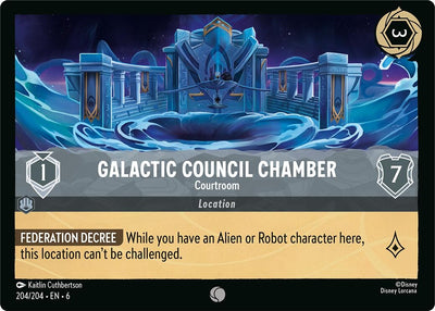Image for Galactic Council Chamber - Courtroom (Azurite Sea) (204/204) - Disney Lorcana