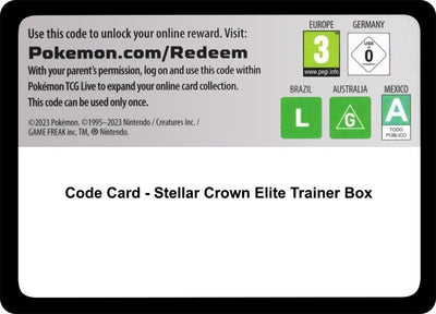 Image for Code Card - Stellar Crown Elite Trainer Box - Pokemon