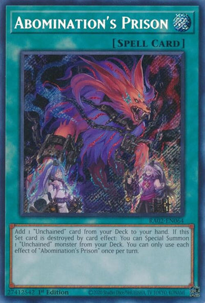 Abomination's Prison (Secret Rare) (25th Anniversary Rarity Collection II) (RA02-EN064)