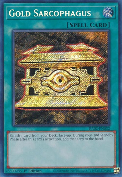 Gold Sarcophagus (Secret Rare) (25th Anniversary Rarity Collection II) (RA02-EN052)