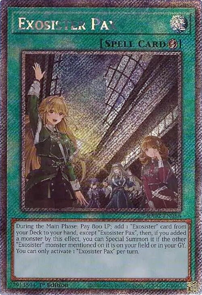 Exosister Pax (Platinum Secret Rare) (25th Anniversary Rarity Collection II) (RA02-EN066)
