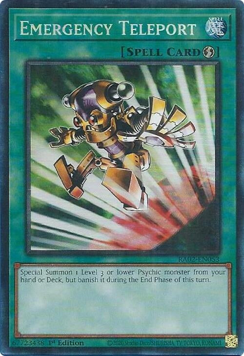 Emergency Teleport (PCR) (25th Anniversary Rarity Collection II) (RA02-EN053)