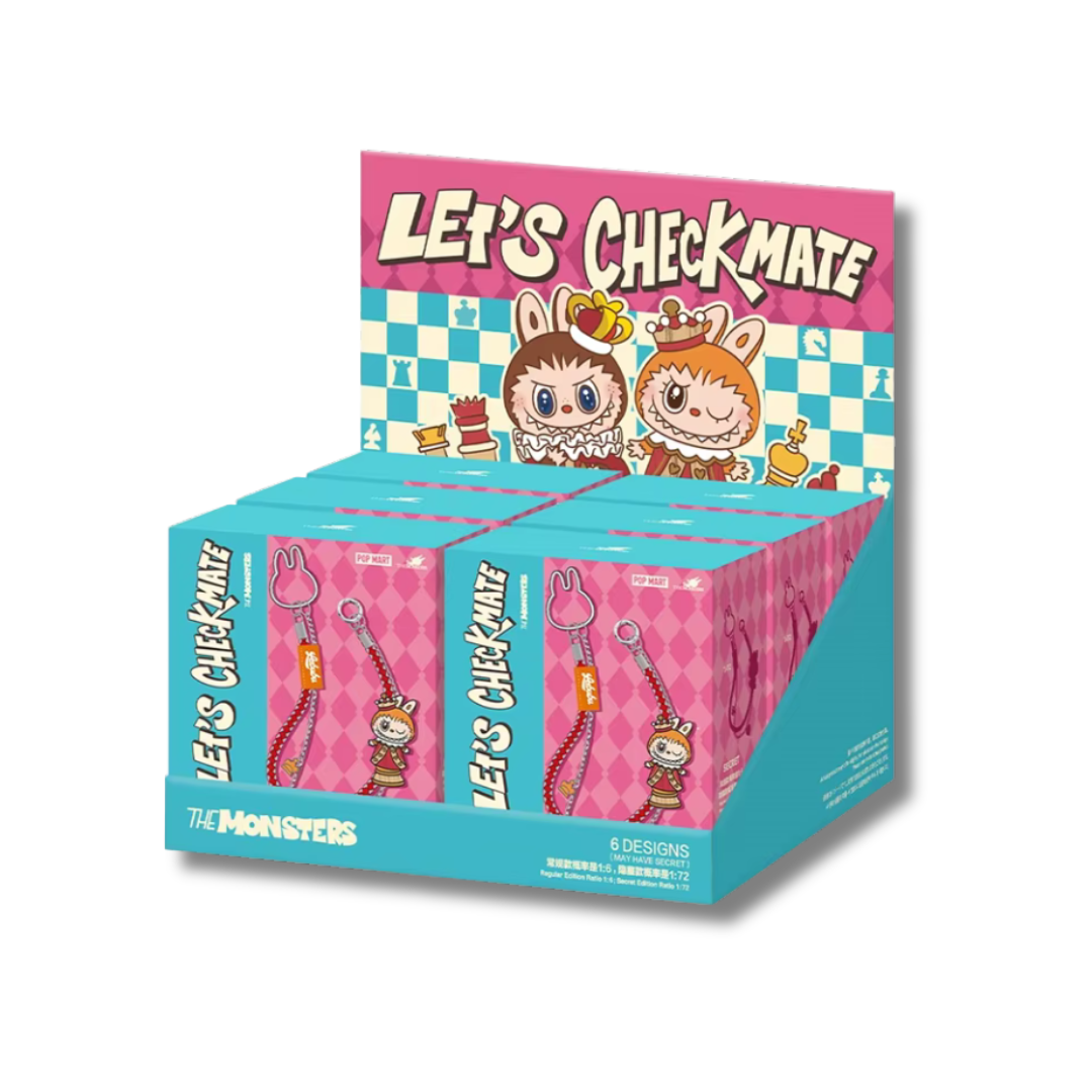 Pop Mart Labubu The Monsters Let's Checkmate Phone Charm Blind Box