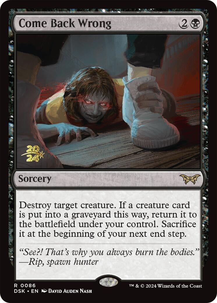 Image for Come Back Wrong (0086) (Prerelease Cards) (86) - Magic: The Gathering