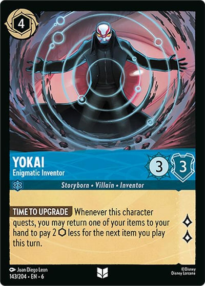 Image for Yokai - Enigmatic Inventor (Azurite Sea) (143/204) - Disney Lorcana